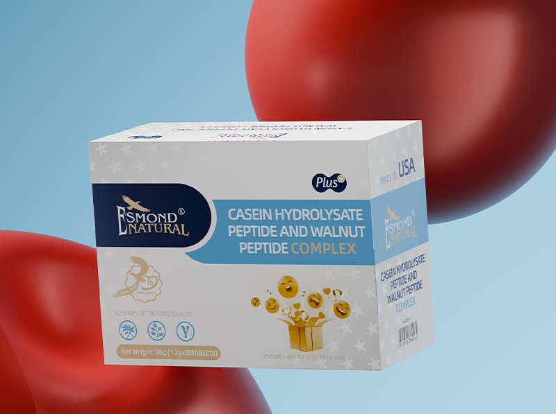 CASEIN HYDROLYSATE PEPTIDE AND WALNUT PEPTIDE COMPLEX